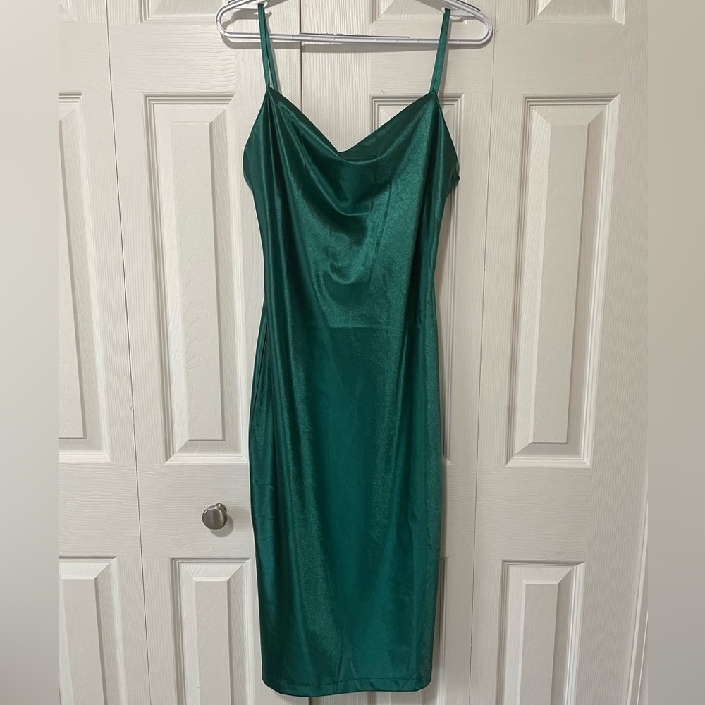 Emerald Green Midi Dress